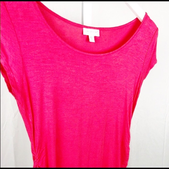 A Pea In the Pod Maternity T-shirt Ruching XS Pink - Picture 4 of 5